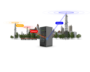 Vending machine switching between networks for reliable connectivity and zero downtime.