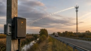 Cellular IoT device maintaining a weak connection to a distant cell tower.