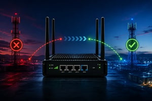 Cellular router performing network failover