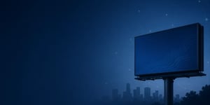 Digital billboard connected through cellular network infrastructure