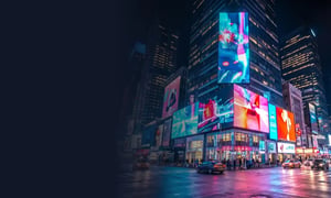 Digital signage and DOOH displays in urban environment