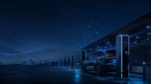 Connected electric vehicle charging station with cellular connectivity