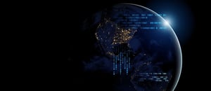 Global IoT connectivity network visualization