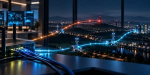 Internet failover test with primary path down and backup connection active