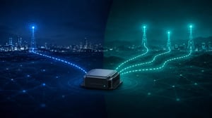 IoT device connected to one carrier versus multiple carrier networks