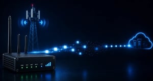 Cellular router sending data with packets disappearing during transmission