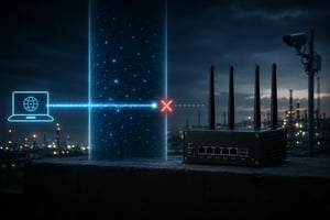 Remote access blocked before reaching a cellular router