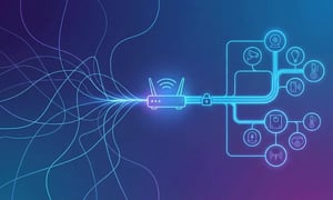 IoT devices connected through a secure static IP network