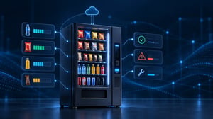 Vending machine with remote inventory monitoring and service alerts