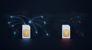 Comparison of two IoT SIM cards with different global roaming capabilities