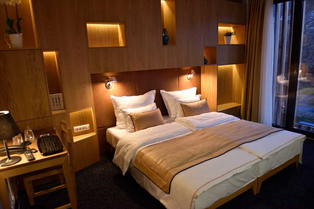 Interior of modern comfortable hotel room Interior of modern comfortable hotel room